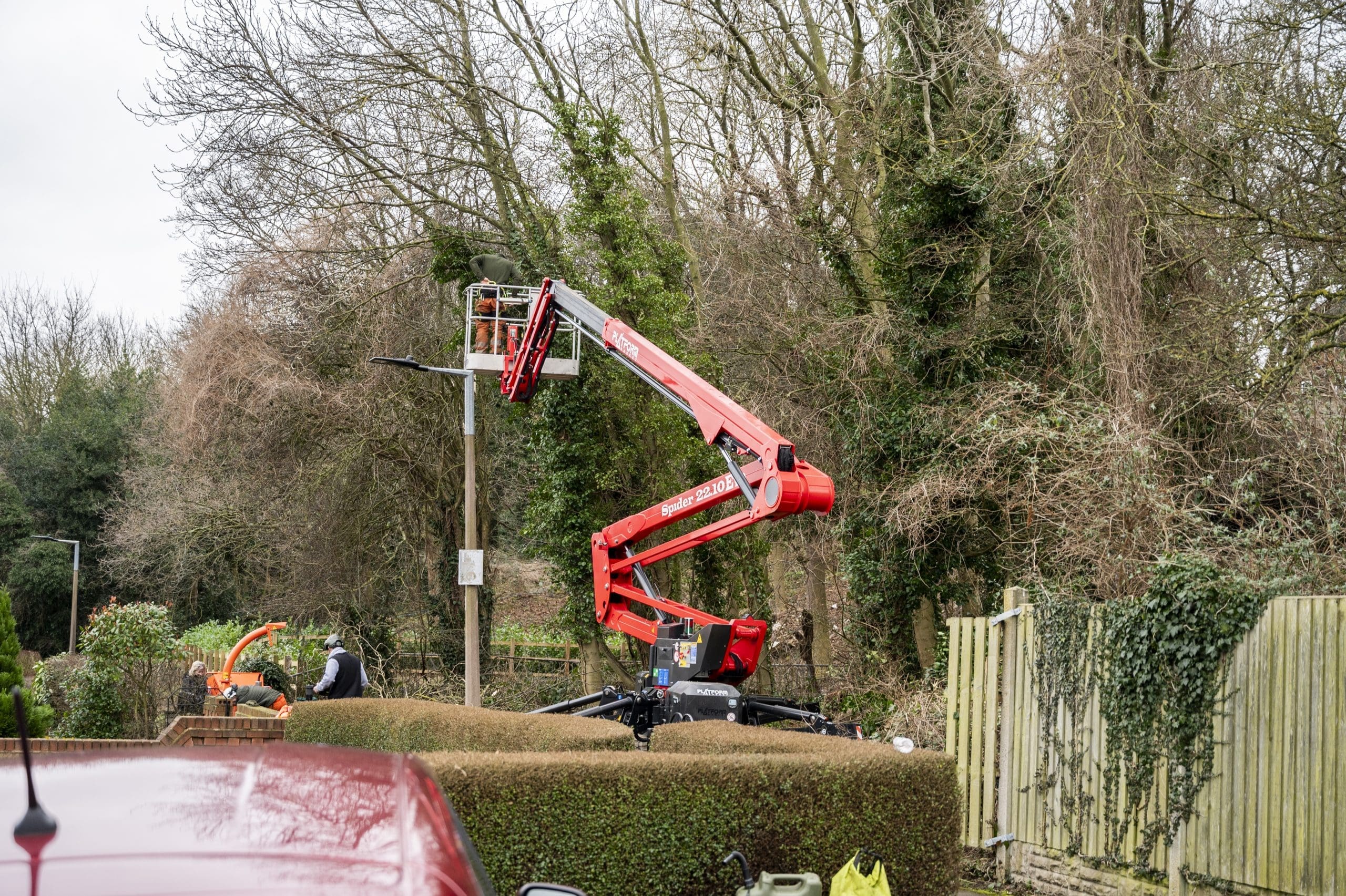 Emergency Tree Works and Spider Lift Hire